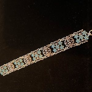 Brighton lattice turquoise bracelet